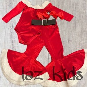 Santa Bell Bottoms Set